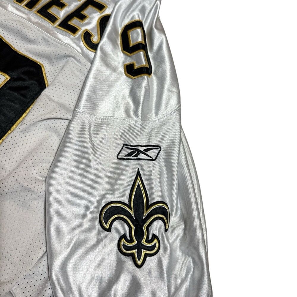Y2K Drew Brees Jersey New Orleans Saints White Reebok NFL Football Sz 52 - Picture 6 of 6